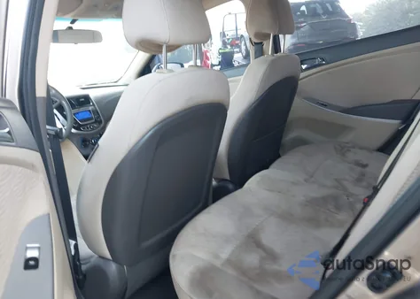 2014 Hyundai Accent Gls из США, поврежденный, VIN KMHCU4AE9EU614902